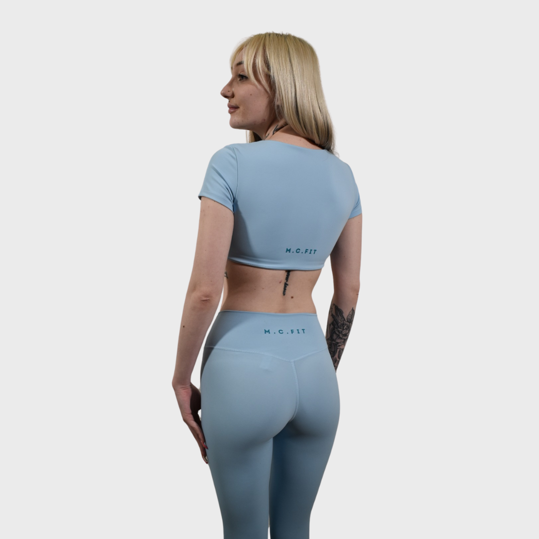 "Sky" Padded Cropped Top